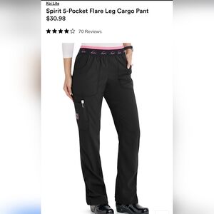 Koi Lite Spirit 5-Pocket Flare Leg Cargo Pant- Tall Medium